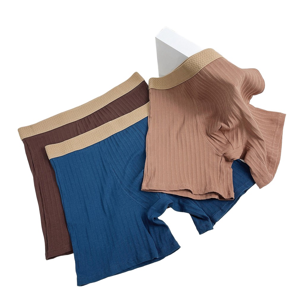 Long Leg Trunk Men - Calzoncillos largos a rayas para hombre,