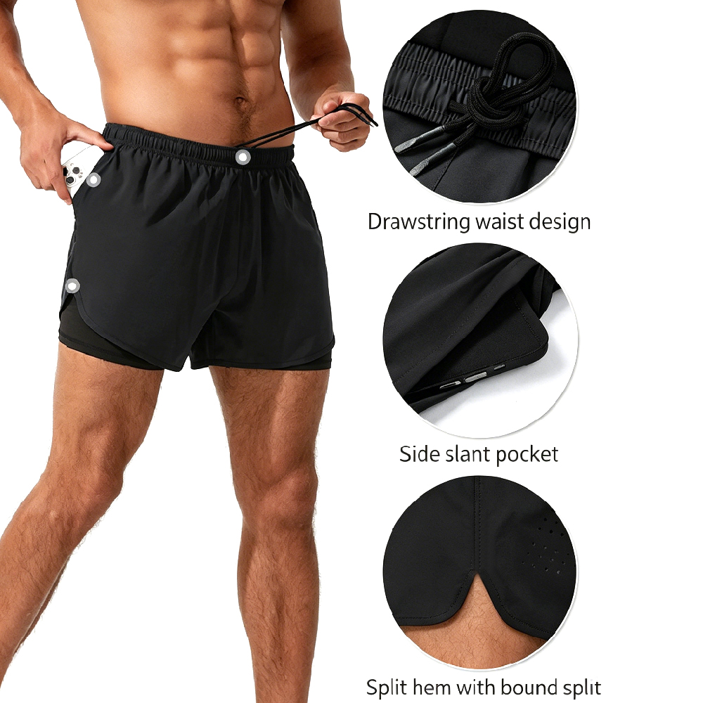 Shorts Deportivos 2 en 1 de Ci - Compression Shorts Athletes reseña y precio